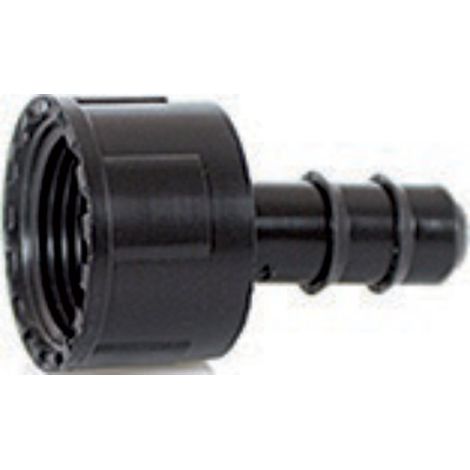 RACCORDO PORTAGOMMA C/GHIERA FEMMINA Ø16X3/4" (TUBI PE) IRRITEC