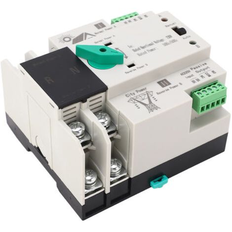 Interrupteur automatique de transfert double alimentation 2P à commutation milliseconde, contrôleur rapide de synchronisation photovoltaïque/réseau, 230 V CA, 50/60 Hz, 80 A