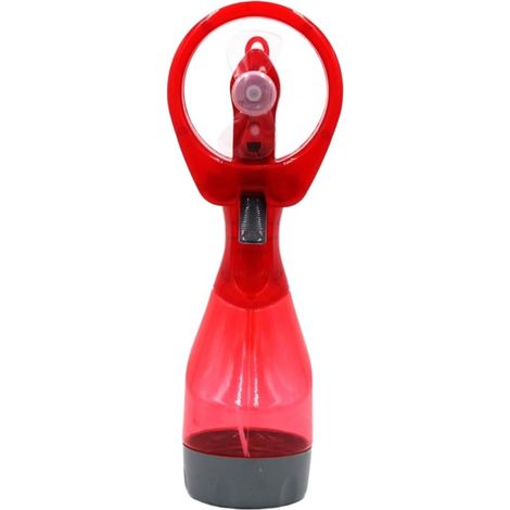 Ventilateur portable léger avec réservoir d'eau et diffusion continue de brume pour la plage, le pique-nique ou l'exercice en plein air (rouge) (1/2)