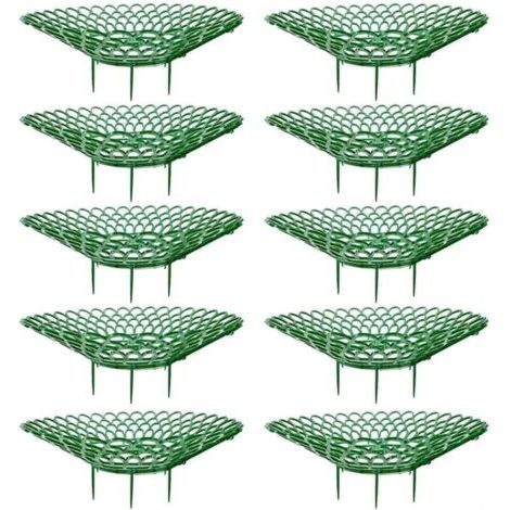 Pair Lot de 10 supports de fraises pour petits plants de fraises avec 3 pieds de support robustes, supports de cadre de culture pour fraises – Gardez les baies propres (Lot de 10 pièces) (1/5)