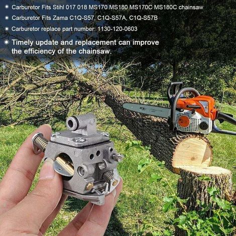 Carburetor repair kit, carburetor for Stihl 017 018 MS170 MS180 chainsaws, Zama C1Q-S57A (1/3)