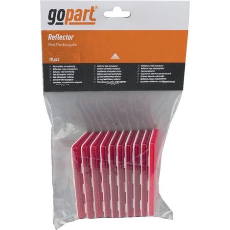 Catadioptre rectangle rouge 94x44mm GOPART LA75006 (1/3)