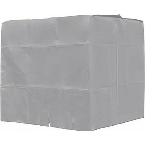 Bâche de réservoir d'eau, SL.GT Bâche Couverture Réservoir IBC pour Cuve 1000L, Capôt de Protection Container Citerne Eau, Anti-poussière Anti-UV Anti-Pluie, 120x100x116cm (Gris) (1/5)