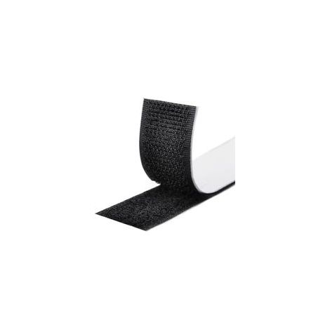 Rubans Adhésifs 5M,Bande Agrippantes Adhésives,Bande Adhésives Ruban Scratch Hook Loop Bande Adhésives Autoadhé pour Tous Les Types D'installations Cadre Photo 16mm (Noir) (1/5)