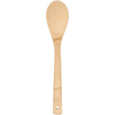 Ustensile de cuisine - Noname - Cuillère en bambou - 30 cm - Bois massif - Décorative avec pyrograveur