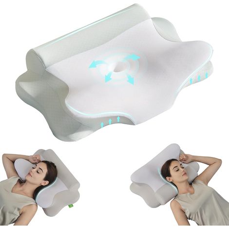 Oreiller Ergonomique Cervical, Mémoire Forme, Oreiller Orthopédique (1/5)