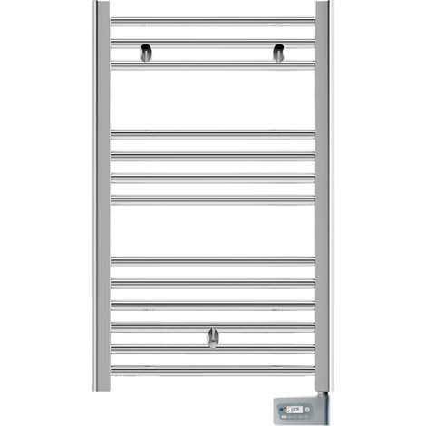 Sèche-serviette électrique FARHO Nova Digital Little 300W, H875 x l.500 mm chrome, garantie 10 ans (1/5)