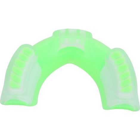 Protège-dents adulte pour boxe, sanda et sports, avec boîte de rangement, couleur vert (1/5)