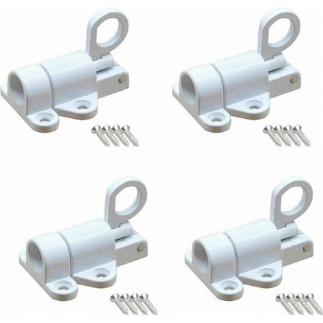 Serratura a molla in lega di alluminio per portello della soffitta, serratura di sicurezza automatica per porte e finestre, adatta per porte di capannoni.