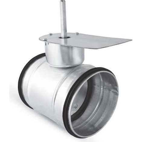 Registre d’équilibrage galva à joints volet plein étanche motorisable 160 mm - REVPLAME160 - REGGALVPLAME160 ECONONAME - REGGALVPLAME160