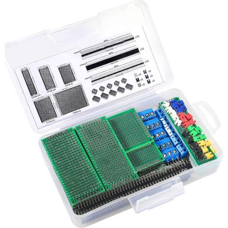 100 Pcs 2.54mm Pin Headers, 40 Pin 2.54mm Droit Simple Connecteur d'en-tête de Broche Mâle et Bande de Broches du Circuit imprimé pour Arduino Prototype Shield (1/5)