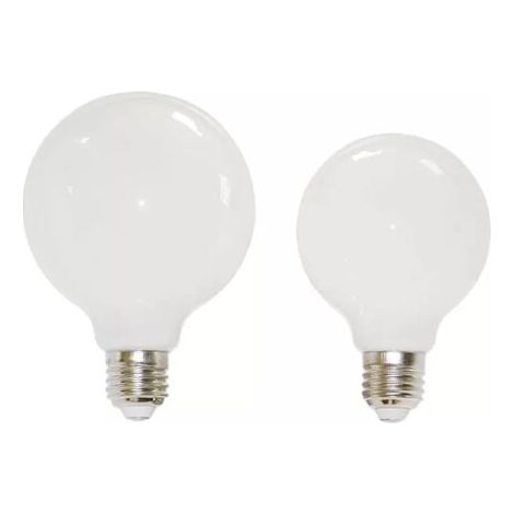 BUNTHAUS 2 ampoules LED boule de dragon blanc lait G95 ampoule boule de dragon e27 ampoules à économie d'énergie à vis domestique 7 watts 9 watts 2700K (blanc chaud)