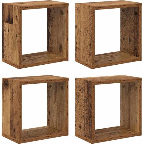 Maison Exclusive - Scaffali da parete Legno vecchio Legno multistrato