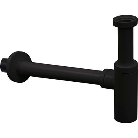 Paffoni Ringo West - Sifone da lavabo 1 1/4, odpad 32 mm, nero opaco ZACC240NO
