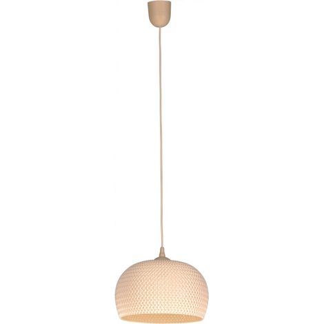 Suspension bohème Kaja ANGUS K-3507 E27 Ø28 beige crème (1/4)