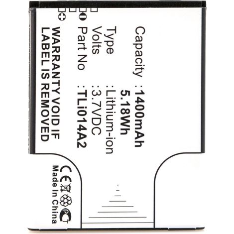 NX - Batterie téléphone, smartphone, GSM pour Vodafone 3.7V 1400mAh - TLI014A2 (1/4)