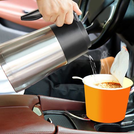Bouilloire électrique portable 1,2 L 24 V pour camion ou voiture, chauffe-eau et tasse à café. (1/5)