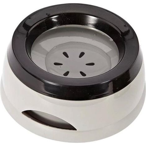Abreuvoir anti-fuite – Anti-gouttes – Pour chien et chat – Noir et gris – Idéal pour les animaux