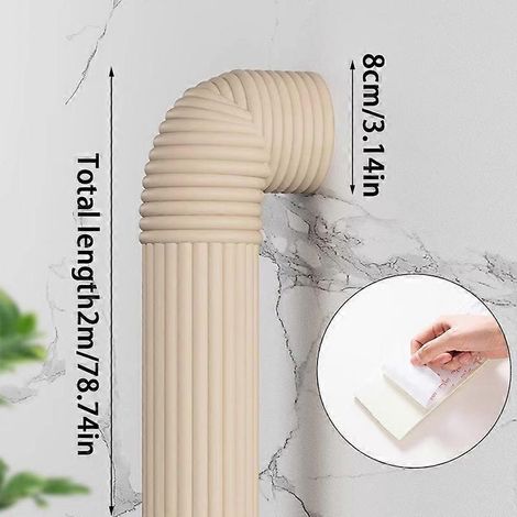 Autocollants décoratifs pour tuyaux de descente, décoration paysagère pour tuyaux d'incendie, cache-tuyauterie