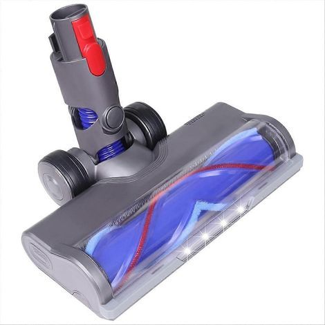 Accessoire pour aspirateurs V7, V8, V10, V11 et V15 pour sols durs avec brosse rotative turbo en forme de V et lumière LED