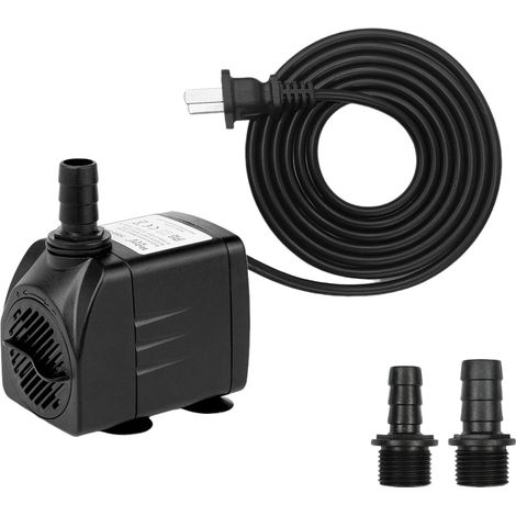 Pompe d'aquarium réglable ultra silencieuse avec 4 ventouses pour fontaine d'étang, 2 buses, 35W, 2000L/H (1/5)
