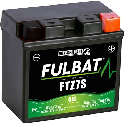 Batería Fullbat FUL GEL - FTZ7S / YTZ7S (Gel, sin mantenimiento)