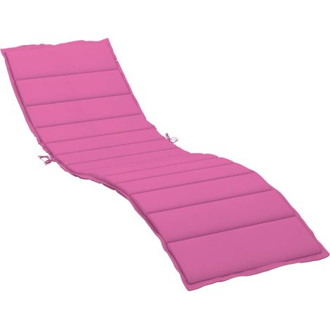 Cojín de tumbona tela Oxford rosa vidaXL