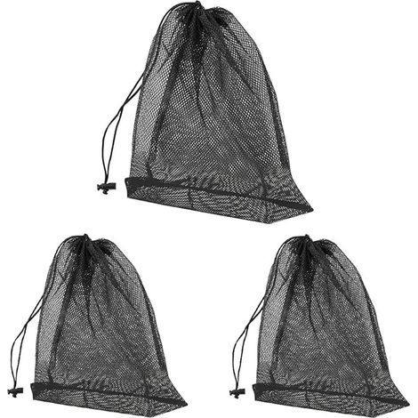 3 PCS Sac en Filet de Filtre de Pompe Sac de Filtre de Pompe d'Étang avec Cordon de Serrage Sac Filtrant de Pompe à Eau Sac de Barrière de Pompe pour Filtre Bassin Exterieur(4131cm/4545cm) (1/5)