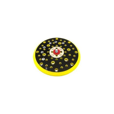 6-Zoll-Schleifpad, Schleifplatte, 150-mm-Schleifbasis, 52 Löcher, kompatibel mit Mirka CEROS DEROS mit 5/16-Gewinde zum Schleifen und Polieren (1/5)