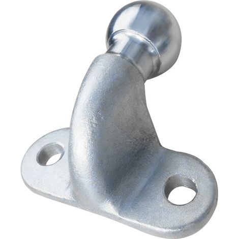 Acoplamiento de cabeza esférica de 3,5 t y 50 mm para remolque de coches, camiones y tractores, color plateado.