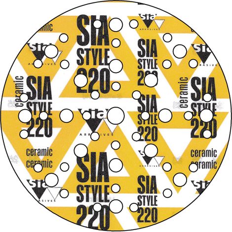 Sia 5500 Scheibe Z.L.+ 48 Loch Korn 220 Ø= 150mmm VE = 50 (1/5)
