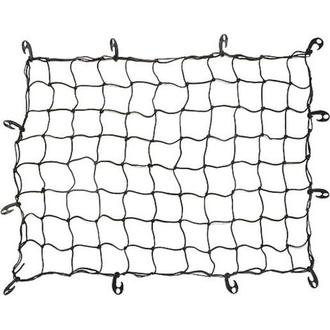 1 filet de rangement fixe, avec 12 clips de fixation, pour coffre de pick-up SUV 4x4 et toit de voiture (1/5)