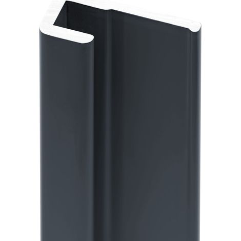 Profilé de finition pour panneau mural de douche, DécoDesign, Schulte, Anthracite, 210 cm (1/6)