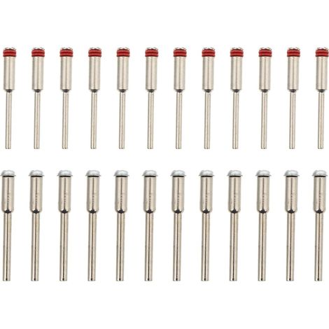 Set de Mandrins à Vis Tige Solide Lot de 24 en Alliage Accessoires Pratiques pour Disque de Coupe et Ponçage pour Outils Rotatifs Professionnels (1/5)