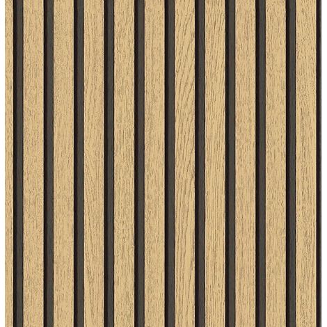 Papier peint autocollant imitation bois à rayures vinyle PVC 44 x 300 cm (1/5)