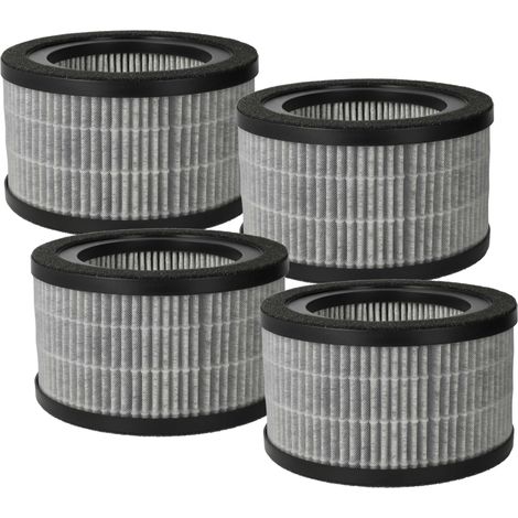 vhbw 4x Luftilter kompatibel mit Beurer LR 220 Luftreiniger - Kombifilter Vorfilter + HEPA + Aktivkohle