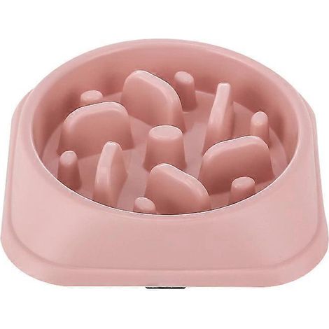 Gamelle rose pour chien à alimentation lente (1/3)