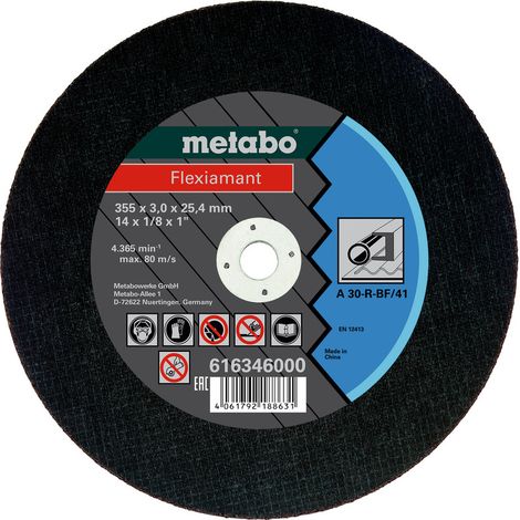 Metabo Flexiamant 355x 3,0 x 25, 4 mm Stahl Trennscheiben (1/3)