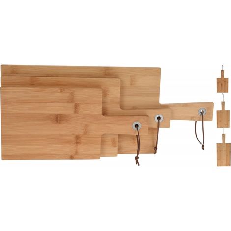 Planches à découper, bambou, 3 pièces (1/2)