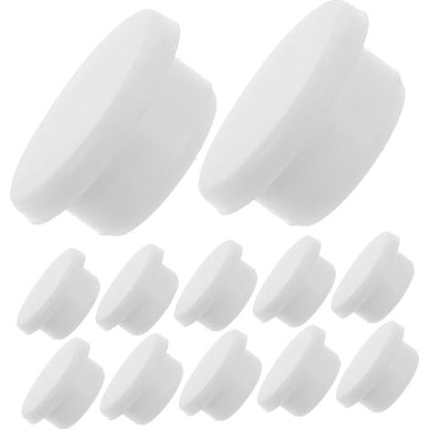 Tappo in silicone per piccolo coperchio di troppo pieno del lavandino del bagno, tappo rotondo, tappo di tenuta per lavandino, 20 pezzi