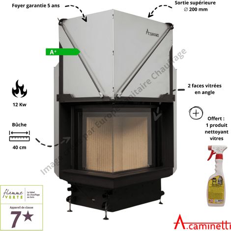 Foyer bois Quattro 50L Premium A.Caminetti (1/3)