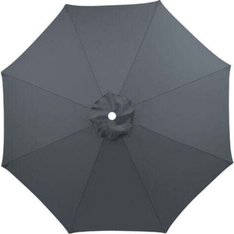 [NEVER USED] (Grey) Replacement cover for 3m parasol, waterproof, UV resistant, replacement fabric, washable, breathable