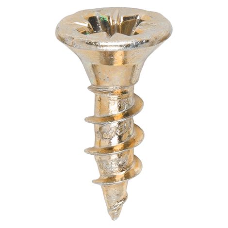 TIMco 3.5 x 12mm Solo Zinc & Yellow Woodscrew Qty 200