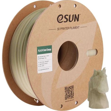 Filamento per stampante 3D esun pla uv 1.75mm fotochromico biodegradabile (1/3)