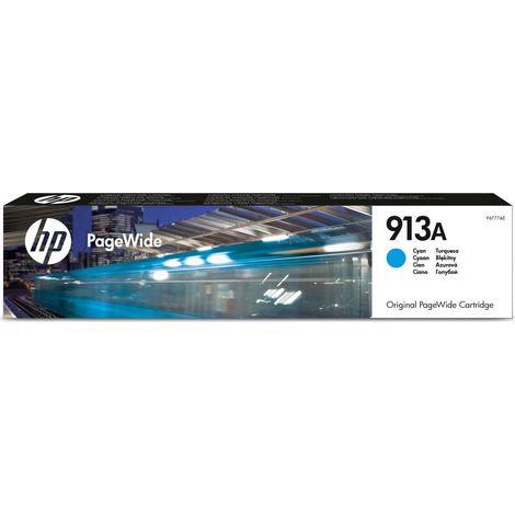HP 913A Cyan Original PageWide Cartridge Cartuccia d'Inchiostro 1 pz Resa Standard