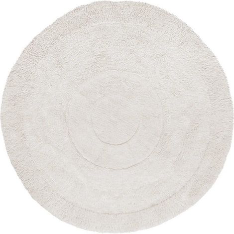[GEBRAUCHT] B-Ware Lorena Canals Wollteppich Teppich Rundteppich Arctic Circle sheep white 250x250 (1/2)