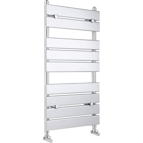 Balterley Ecton Contemporary Heated Towel Rail with 9 Flat Panels, 950mm x 500mm - Chrome