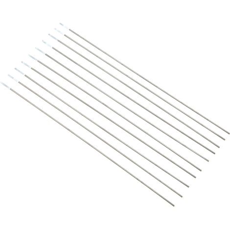 10 électrodes en tungstène zirconié WZ8 pour soudage à l'arc sous argon, 150 mm (1/25 po) (1/5)