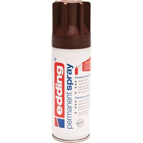 Permanent Spray pintura acrílica 200 ml Marrón Bote de spray