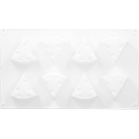 Moule à gâteau au fromage silicone 8 cavités, antiadhésif pour mousse, chocolat, pâtisserie et desserts (1/5)